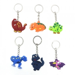 pvc keychain, dinosaur keychain