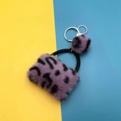 plush handbag keychain, mini handbag