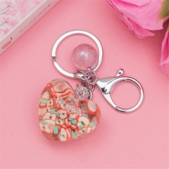 acrylic heart keychain, oil keychain