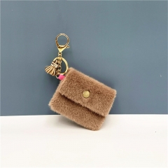 plush coin purse keychain, mini purse