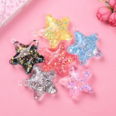 Acrylic star keychain, cute keychain