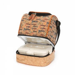 Cork fabric lunch bag, cooler bag, lunch bags for women