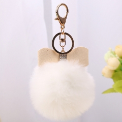 Fakefur ball with bow