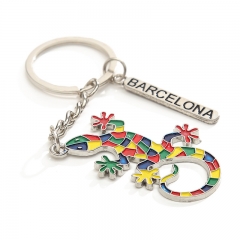 metal keychain, colorful keychain