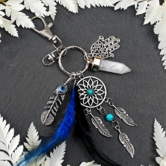 metal keychain, dream cartcher keychain