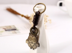 Real leather keychain, alloy keychain