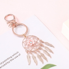 dream catcher keychain, metal keychain