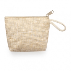 Jute coin purse