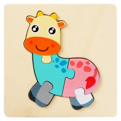 Cartoon puzzle wooden puzzle