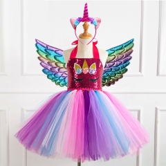 Party tutu dress and hair ornaments set