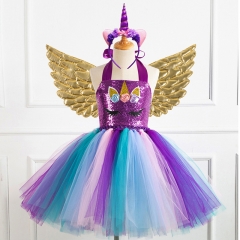 Party tutu dress and hair ornaments set