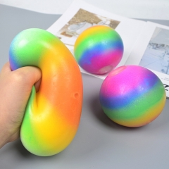 Rainbow squeeze ball