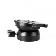 Leveling Base Tripod Head with Adjusting Plate Bubble Level