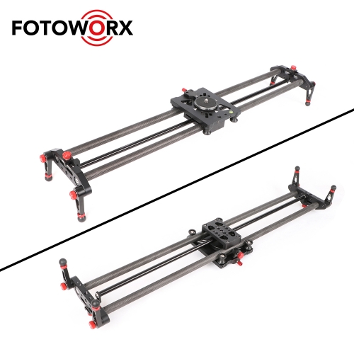 31.5"/80cm Carbon Fiber Focus DSLR Camera Dolly Track Slider Video Stabilizer Rail