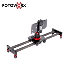 16''/40cm Carbon Fiber Dolly Rail Phone Camera Slider