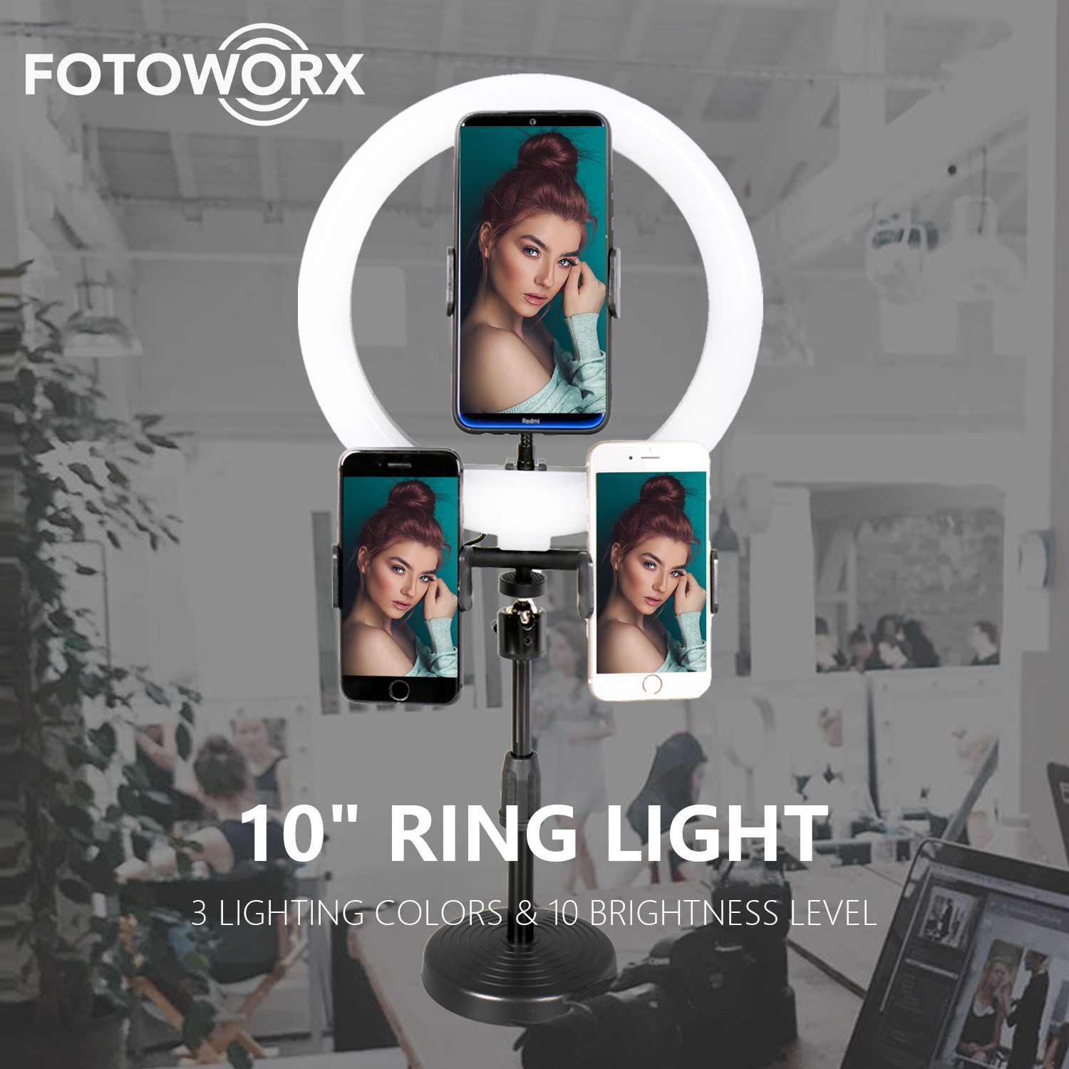10 inch/26cm Desktop LED Ring Light