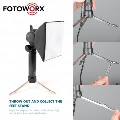 Portable Mini Softbox Lighting Kit Table Top Led Lamp Camera Photo Lighting with diffuser