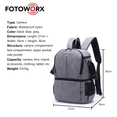 Multifunctional Camera Lens Backpack