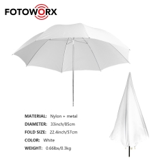 85cm Professional White Translucent Reflector Umbrella