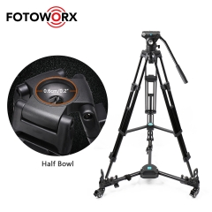 Heavy Duty Aluminum Alloy Video Tripod with Fluid Drag Head (HHA-60)