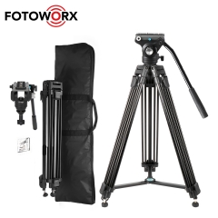 Heavy Duty Aluminum Alloy Video Tripod with Fluid Drag Head (HHA-60)