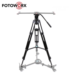 Heavy Duty Aluminum Alloy Video Tripod with Fluid Drag Head (HHB-60)