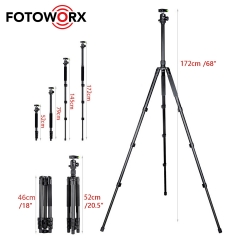 172cm Aluminum Alloy Professional  Camera Tripod