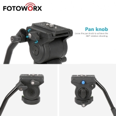 Video Tripod Head Fluid Drag Pan Head