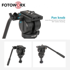 Tripod Fluid Drag Pan Head