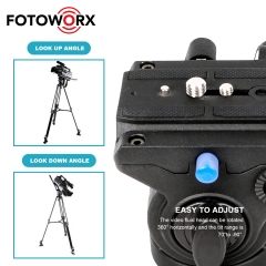 Video Tripod Head Fluid Drag Pan Head