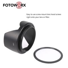 77mm Universal lens hood for Nikon Canon Sony DSLR Camera Lens cover