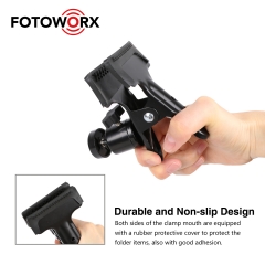 Multi-Function Tripod Camera Clip Clamp Holder Mount with 360 Swivel Photography Ball-Hea