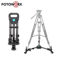 Tripod Dolly with Rubber Wheels and Adjustable Leg Mounts