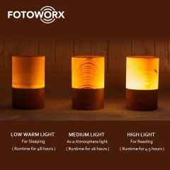 Touch Sensor Night Light Genuine LED Wood Light