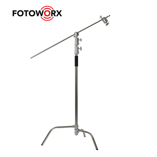 334 cm C-stand + Cross Bar Stainless Steel Light Stand