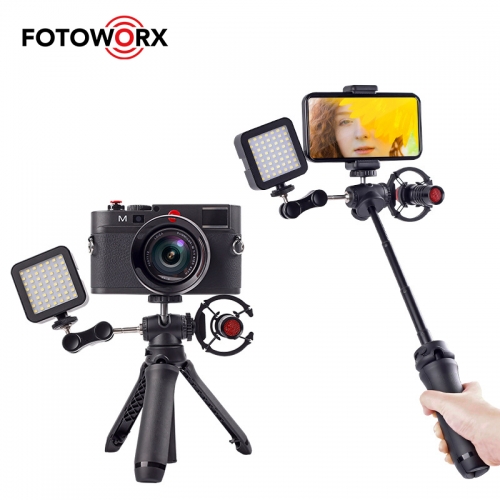 Vlogging Selfie Stick Mini Tripod for Gopro Micro Camera Cellphone
