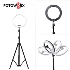 Ring Light tripod set with sound card plate for live streaming