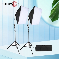 50x70cm Rectangle Softbox Set 4 sockets