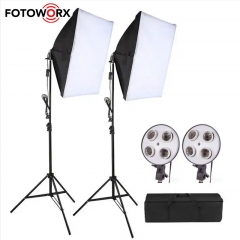 50x70cm Rectangle Softbox Set 4 sockets