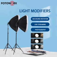 65cm Octagon Softbox Set