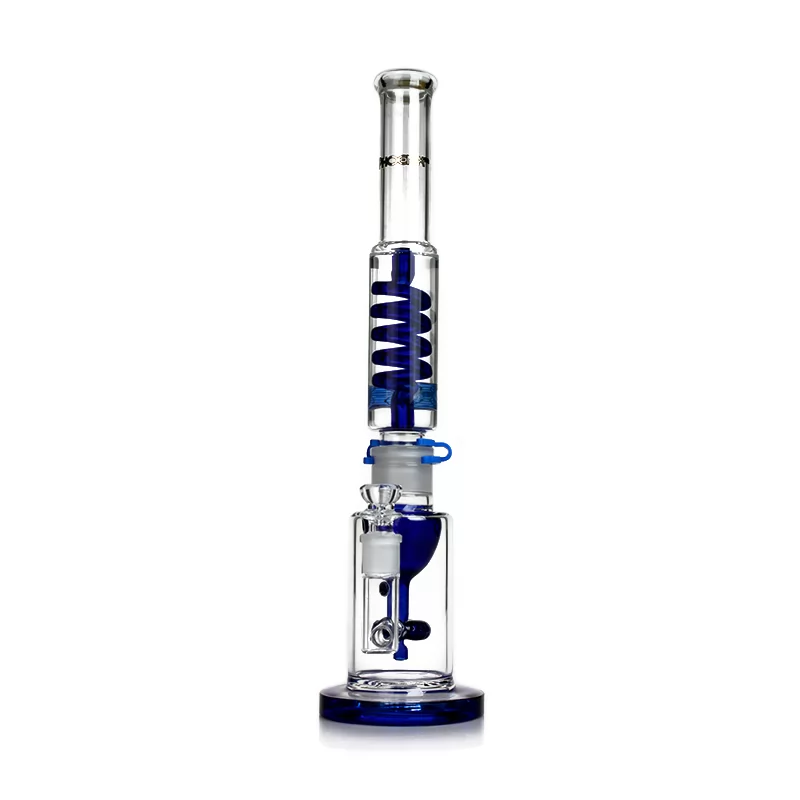 PHOENIX STAR Freezable Coil Bong Recycler Bong18 inches