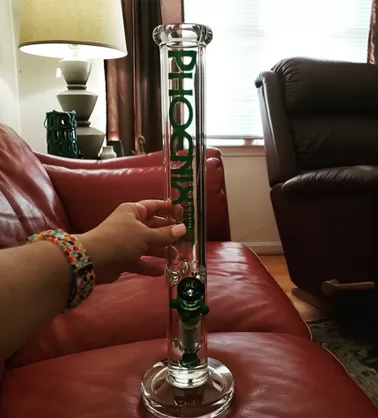 13.5inch Hookah Water Pipe Smoking Tornado Glass Bong Bubbler