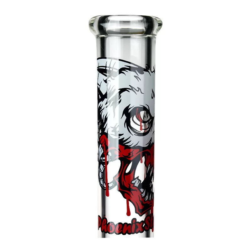 Phoenix Star 18 Inches Blood Skull Decals Cartoon Design Beaker