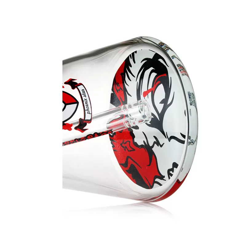 Phoenix Star 18 Inches Blood Skull Decals Cartoon Design Beaker