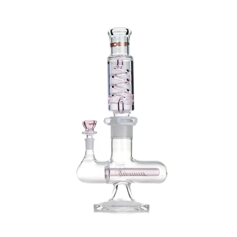 Phoenix Star Freezable Coil Bong with Inline Perc 14 Inches