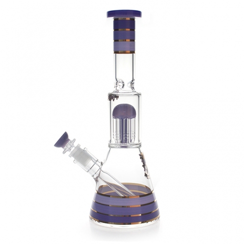 16.5 Glass Bong Hookahs Honeycomb Percolator Water Pipe Bowl for Smoking