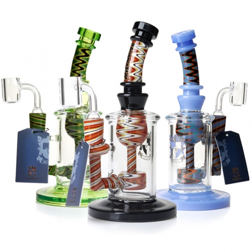Phoenix Star 8.2 Inches Recycler Dab Rig with Imported American Color Rod