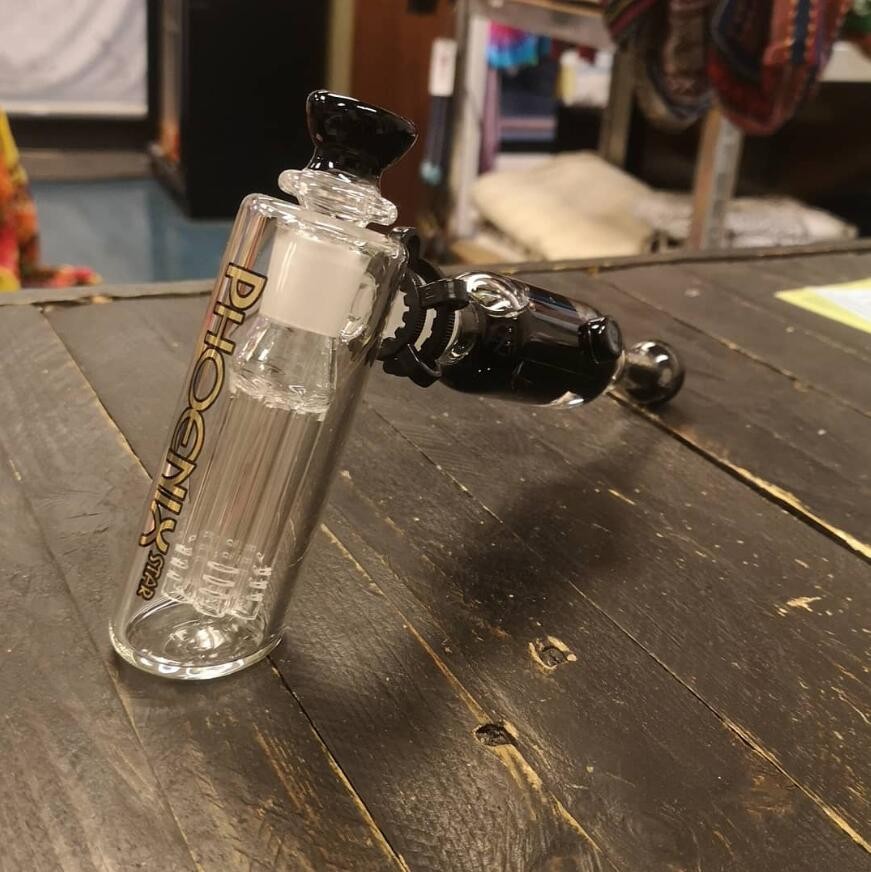 Freezable Coil Glass Tobacco Water Pipe Bong Hammer 6 Arm Perc Glass Bong