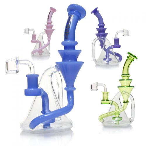Phoenix Star 8 Inches Recycler Dab Rig with Showerhead Perc