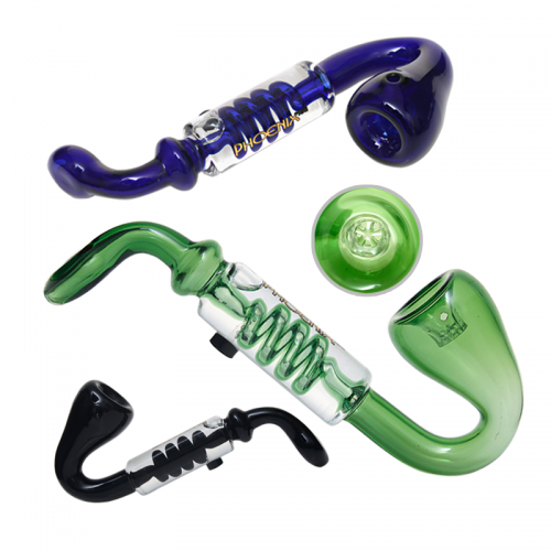 Phoenix Star 7.2 Inches Sherlock Pipe With Freezable Coil & 5-hole Screen